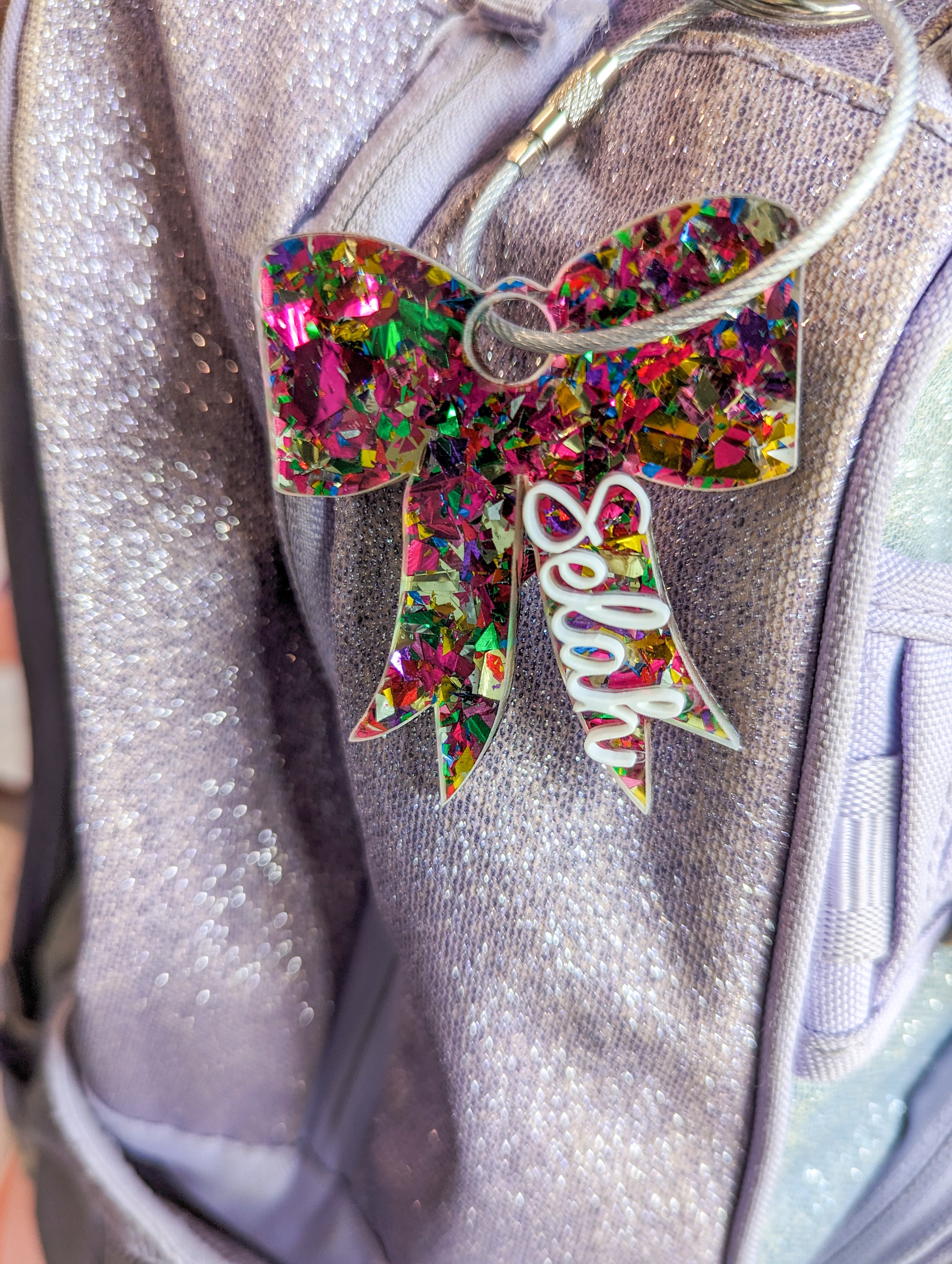 Bow Backpack Tag